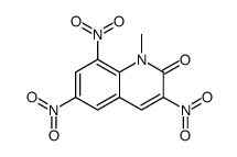 1-methyl-3,6,8-trinitroquinolin-2-one结构式