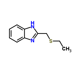 (9ci)-2-[(乙基硫代)甲基]-1H-苯并咪唑结构式