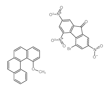 4-bromo-2,5,7-trinitrofluoren-9-one,1-methoxybenzo[c]phenanthrene结构式