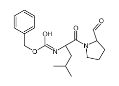 benzyl N-[(2S)-1-[(2S)-2-formylpyrrolidin-1-yl]-4-methyl-1-oxopentan-2-yl]carbamate结构式