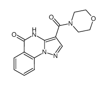 3-(morpholine-4-carbonyl)pyrazolo[1,5-a]quinazolin-5(4H)-one结构式