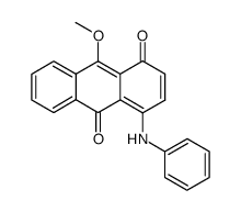9-methoxy-4-phenylamino-1,10-anthraquinone结构式
