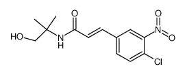 (E)-4-chloro-3-nitro-N-(2-hydroxy-1,1-dimethylethyl) cinnamamide Structure
