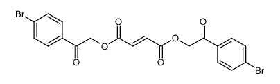 fumaric acid bis-(4-bromo-phenacyl ester) Structure