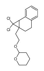 <2-(7,7-Dichlorbenzobicyclo<4.1.0>hept-1-yl)ethyl>-(tetrahydro-2-pyranyl)-ether结构式