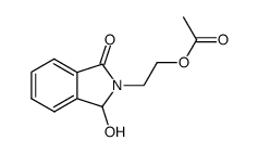 Acetic acid 2-(1-hydroxy-3-oxo-1,3-dihydro-isoindol-2-yl)-ethyl ester Structure