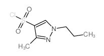 3-甲基-1-丙基-1H-吡唑-4-磺酰氯结构式