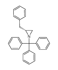 (R)-2-benzyl-1-tritylaziridine Structure
