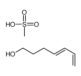 hepta-4,6-dien-1-ol,methanesulfonic acid Structure