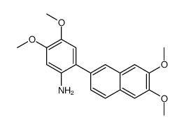 2-(6,7-dimethoxynaphthalen-2-yl)-4,5-dimethoxyaniline结构式