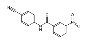 N-(4-cyanophenyl)-3-nitrobenzamide结构式