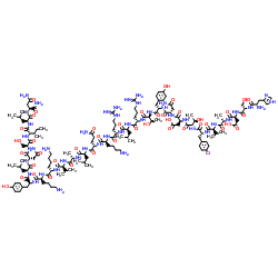 (p-Chloro-D-Phe6,Leu17)-VIP (human, mouse, rat) trifluoroacetate salt Structure
