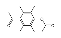 4-acetyl-2,3,5,6-tetramethylphenyl acetate Structure