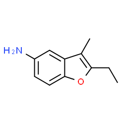 2-Ethyl-3-methyl-1-benzofuran-5-amine Structure