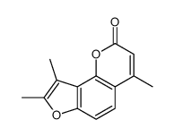 4,8,9-trimethylfuro[2,3-h]chromen-2-one Structure