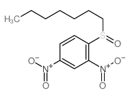 Benzene,1-(heptylsulfinyl)-2,4-dinitro- Structure