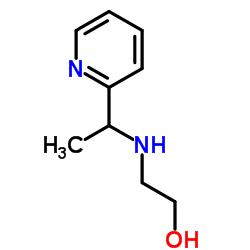 2-{[1-(2-Pyridinyl)ethyl]amino}ethanol Structure