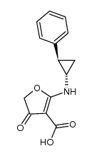 [N-(trans-2-phenylcyclopropyl)amino]-4,5-dihydro-4-oxo-3-furancarboxylic acid结构式
