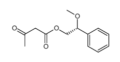 (R)-(-)-2-methoxy-2-phenylethyl acetoacetate结构式