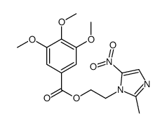 2-(2-Methyl-5-nitro-1H-imidazol-1-yl)ethyl 3,4,5-trimethoxybenzoate Structure