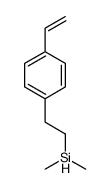 2-(4-ethenylphenyl)ethyl-dimethylsilane Structure