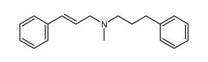 N-methyl-N-(3-phenylpropyl)-3-phenyl-2-propen-1-amine Structure