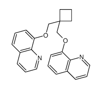 8-[[1-(quinolin-8-yloxymethyl)cyclobutyl]methoxy]quinoline结构式