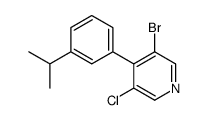 3-Bromo-5-chloro-4-(3-isopropylphenyl)pyridine Structure