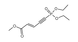 diethyl (E)-4-methoxycarbonylbut-3-en-1-ynylphosphonate Structure