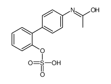 [2-(4-acetamidophenyl)phenyl] hydrogen sulfate Structure