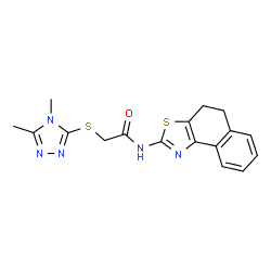 N-(4,5-Dihydronaphtho[1,2-d][1,3]thiazol-2-yl)-2-[(4,5-dimethyl-4H-1,2,4-triazol-3-yl)sulfanyl]acetamide picture