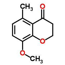 8-Methoxy-5-methyl-2,3-dihydro-4H-chromen-4-one结构式