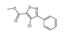 methyl 4-chloro-3-phenyl-1,2-thiazole-5-carboxylate结构式