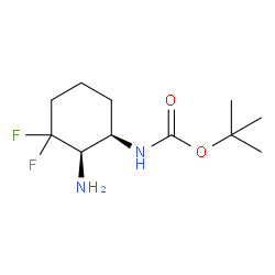 tert-Butyl ((1R,2R)-2-amino-3,3-difluorocyclohexyl)carbamate picture