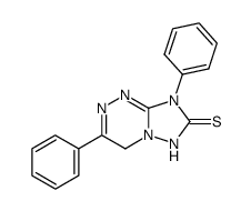 3,8-Diphenyl-4,8-dihydro-[1,2,4]triazolo[5,1-c][1,2,4]triazine-7-thione Structure
