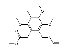 methyl 2-((formylamino)methyl)-5-methyl-3,4,6-trimethoxyphenylacetate Structure