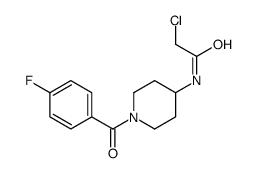 2-氯-N-[1-(4-氟苯甲酰基)-4-哌啶基]乙酰胺结构式