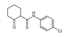 N-(4-chlorophenyl)-2-oxocyclohexane-1-carbothioamide结构式