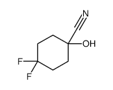 4,4-difluoro-1-hydroxycyclohexane-1-carbonitrile Structure