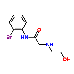 N-(2-Bromophenyl)-N2-(2-hydroxyethyl)glycinamide结构式