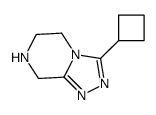 3-cyclobutyl-5,6,7,8-tetrahydro-[1,2,4]triazolo[4,3-a]pyrazine Structure