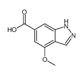 4-甲氧基-1H-吲唑-6-羧酸结构式