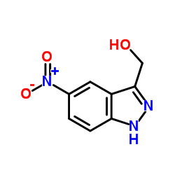(5-Nitro-1H-indazol-3-yl)methanol结构式