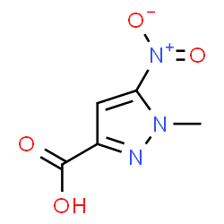 1-Methyl-5-nitro-pyrazole-3-carboxylic acid结构式