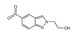 2-(5-硝基-2H-吲唑-2-基)乙醇结构式