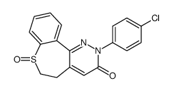 2-(4-chlorophenyl)-7-oxo-5,6-dihydro-[1]benzothiepino[5,4-c]pyridazin-3-one结构式