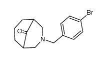 N-(4-bromophenylmethyl)-3-azabicyclo[3.3.1]nonan-9-one结构式