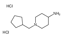 1-(cyclopentylmethyl)piperidin-4-amine,dihydrochloride Structure
