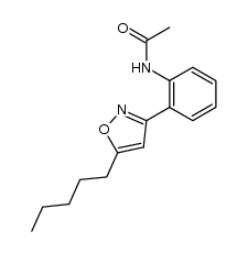 N-(2-(5-pentylisoxazol-3-yl)phenyl)acetamide Structure