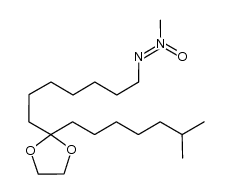 (Z)-7-[2-(6-methylheptyl)-1,3-dioxolan-2-yl]heptane-NNO-azoxymethane Structure